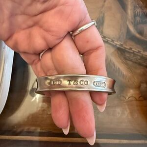 Silver Tiffany & Co large bangle